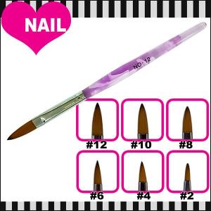 ネイル用　スカルプチュアブラシ　オーバル型　1本