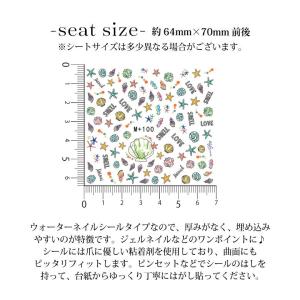 ネイルシール シーシェル 1枚入り 69-M+100の詳細画像1