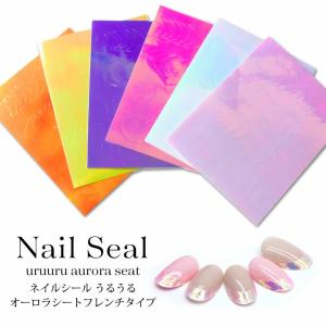ネイルシール うるうる オーロラ シート フレン...の商品画像
