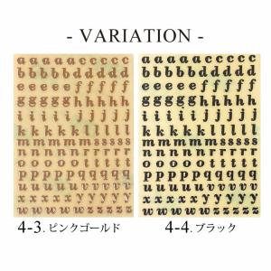 ネイル レジン シール 4 アルファベット 4...の詳細画像2