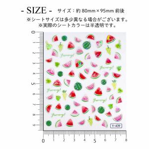 ネイルシール オーロラ スイカ マスカット Y...の詳細画像1