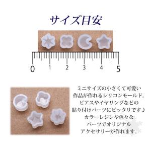 レジン 3D 立体 型 ミニ 月 ムーン 星 ...の詳細画像3