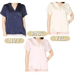 ジェラートピケ モチーフサテンシャツ PWFT204244 レディース　　ルームウェア　ジェラピケ