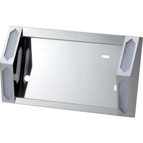 JET 501125 とんがりナンバープレート枠 中型用（ユニット無し）