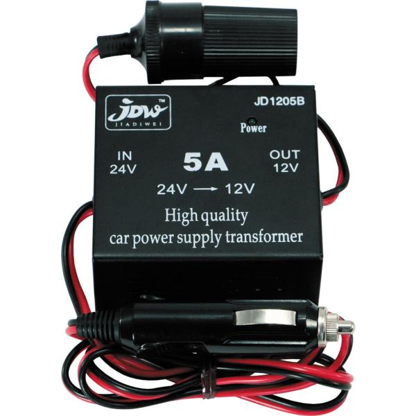 JET 502253 DC/DCコンバーター 5Aシガーソケット/プラグ付