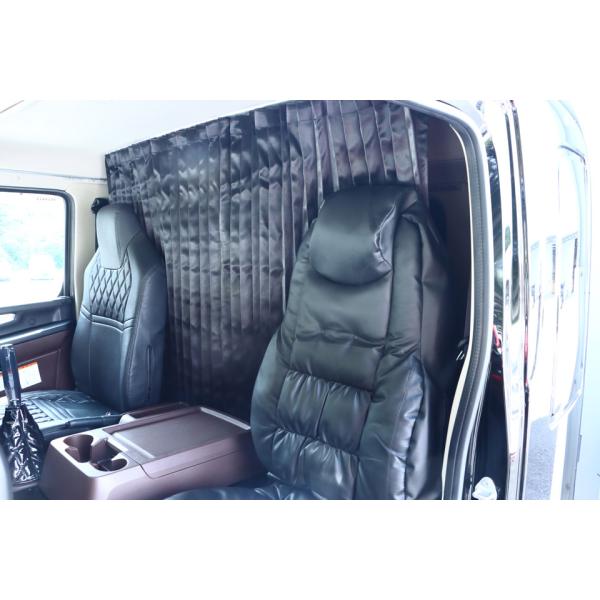 JET 507141 トラックカーテン りらか センターカーテン ブラック 標準車用