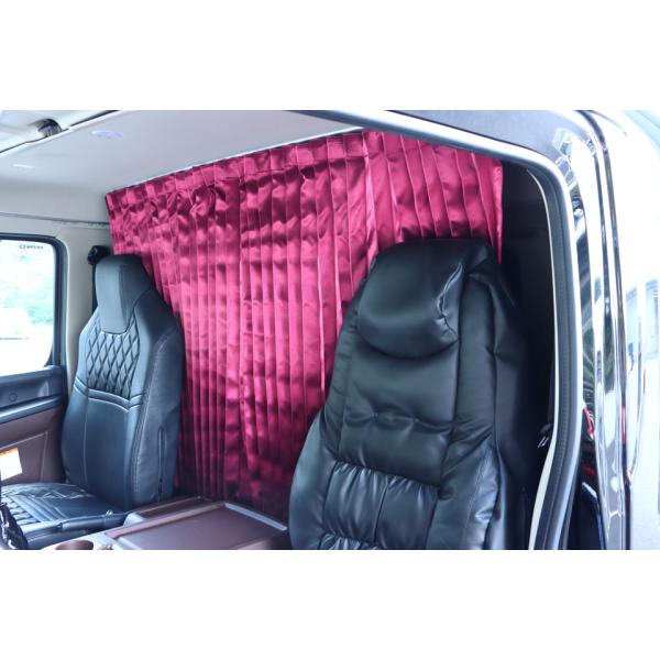 JET 507143 トラックカーテン りらか センターカーテン ワインレッド 標準車用