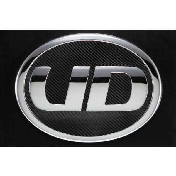 JET 524442 カラーエンブレムステッカー UDトラックス用 カーボンブラック