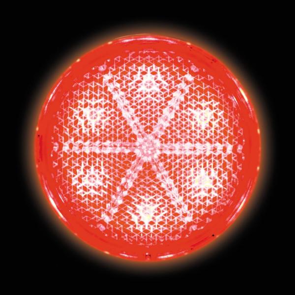JET 592571 LED6 丸型リフレクターNEO ダブルタイプ 24V レッド/レッド