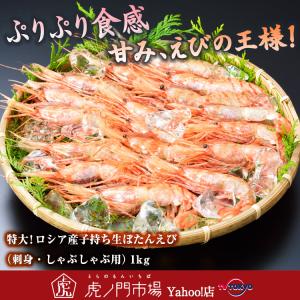 特大！ロシア産子持ち生ぼたんえび 刺身・しゃぶしゃぶ用