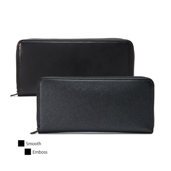 イーラ 長財布 SO BLACK ROUND SLIM WALLET ERA. L001SB