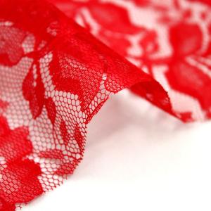 生地 布 ラッセルレース 花柄 ローズ レース...の詳細画像2