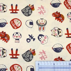 生地 布 和がいっぱい JAPANプリント だ...の詳細画像1