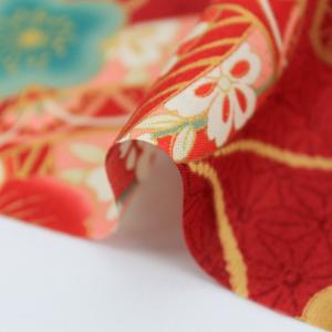 生地 布 牡丹 梅 毬 豪華絢爛 金ラメ 和柄...の詳細画像2