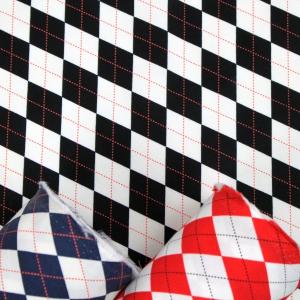 生地 布 アーガイルチェック チェック グログラン コットン 綿100％ 約110cm幅 手芸 ハンドメイド 手作り ゆうパケット2ｍ対応 10cm単位価格