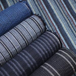 生地 布 しじら織り縞 格子 和風 サッカー 甚平 浴衣 夏物衣料 清涼感 ストライプ ポリエステル65％ 綿35％ 約108cm幅 ゆうパケット1ｍ対応 10cm単位価格｜toraya-fabric