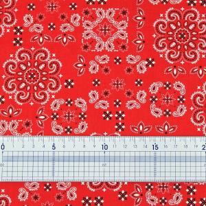 生地 布 バンダナ柄 ペイズリー 綿100% ...の詳細画像1