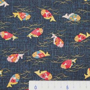 生地 布 彩り魚 さかな ほっこり和柄 定番 ...の詳細画像1