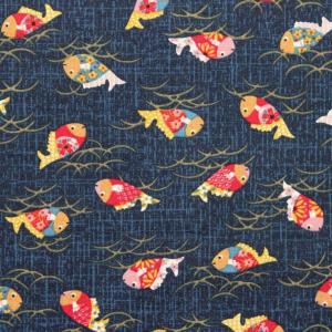 生地 布 彩り魚 さかな ほっこり和柄 定番 ...の詳細画像5