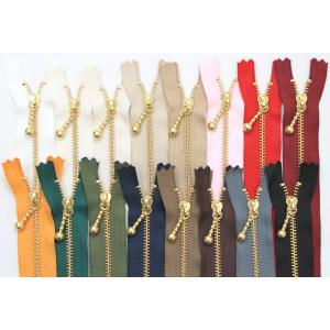 ファスナー YKK 玉付 ゴールド 20cm ...の詳細画像1