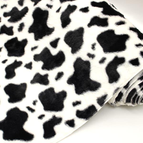生地 布 アニマルボア ホルスタイン 牛柄 オフ 動物柄 Rabbit Boa フェイクファー 片面...