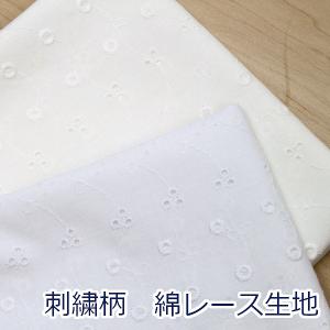 生地 布 綿レース 小花と小さい丸 キャンブリッ...の商品画像