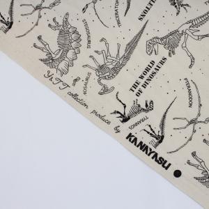 生地 布 恐竜 骨 柄 魚 綿オックス 110...の詳細画像2