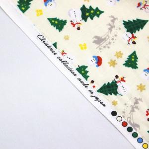 生地 布 クリスマス 雪だるま スノーマン サ...の詳細画像4