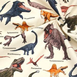 生地 布 リアルな恐竜 恐竜図鑑 ダイナソー ...の詳細画像5