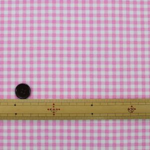 生地 布 プリントチェックオックス 手書き風チ...の詳細画像3