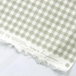 生地 布 くすみカラー チェック 格子 オック...の詳細画像4