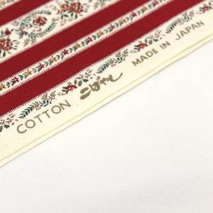 生地 布 ストライプ フラワー アンティーク風...の詳細画像3