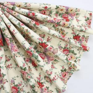 生地 布 花柄 バラ ツイル プリント コット...の詳細画像1