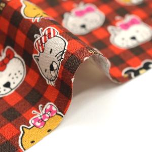 生地 布 ブサカワねこ ネコ にゃんこ 綿麻 ...の詳細画像2