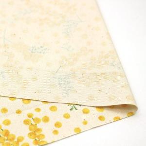 生地 布 ミモザ柄 ボタニカル 花柄 フラワー...の詳細画像3
