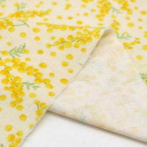 生地 布 ミモザ柄 ボタニカル 花柄 フラワー...の詳細画像3
