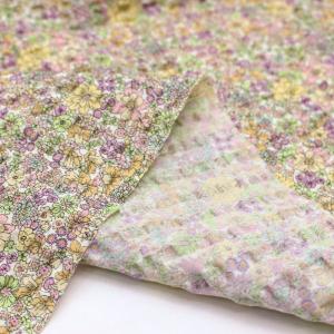 生地 布 小花柄リップル 花柄 パステルカラー...の詳細画像3