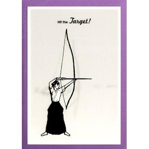 トゥエルブトーン メッセージカード 弓道 封筒付き SAC-003