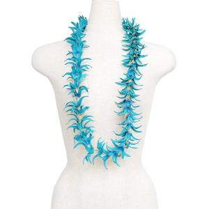 フラダンス　ハワイアンレイ　レイ　スパイダーリリーレイ　ターコイズ