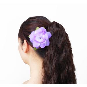 フラダンス 髪飾り ヘアクリップ ガーデニアク...の詳細画像1