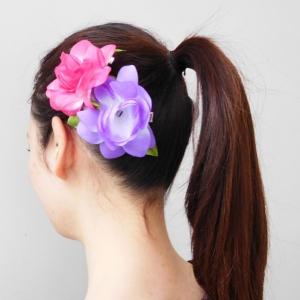 フラダンス 髪飾り ヘアクリップ ガーデニアク...の詳細画像3