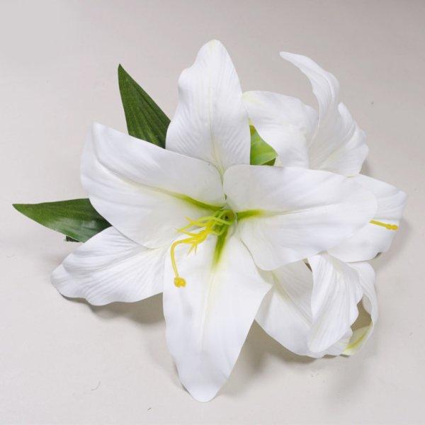 アレンジ ヘアクリップ 　KC-134　カサブランカクリップ　ホワイト　白