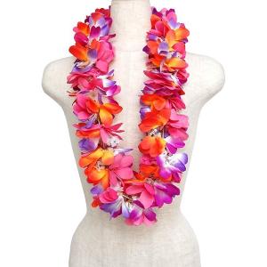 フラダンス ハワイアンレイ レイ フラワーレイ ニューオーキッドダブル