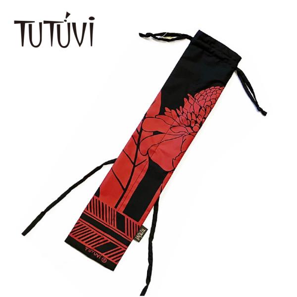 TUTUVI プイリケース2（プイリ長さ約５０ｃｍ用） トーチジンジャー　ブラック／レッド