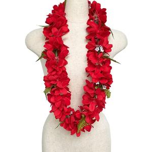 フラダンス用赤レイ　11本 フラダンス ハワイアンレイ レイ フラワーレイ スパイダーリリー