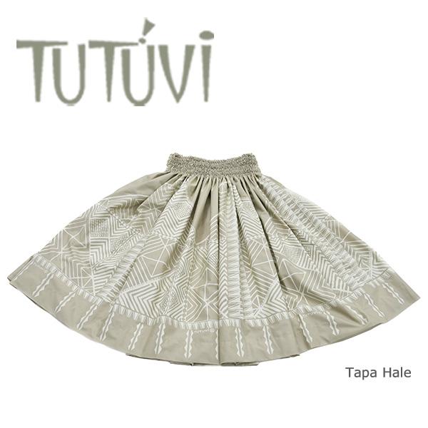 フラダンス衣装　パウスカート　TUP-FT561　TUTUVIパウ　タパハレ　色：アッシュベージュ　...