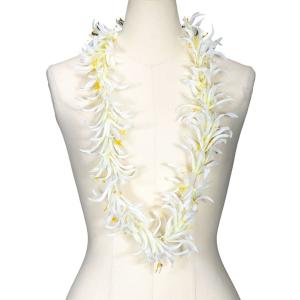 [正規品]タペストリー ♡フラワーレイ♡153×153♡白♡ハワイアン ハワイアン フラ用品フラワー レイ (ロング) 【 ピカケ シングル レイ