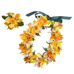 フラダンス ハワイアンレイ レイ フラワーレイ アレンジ レイ ZL-001