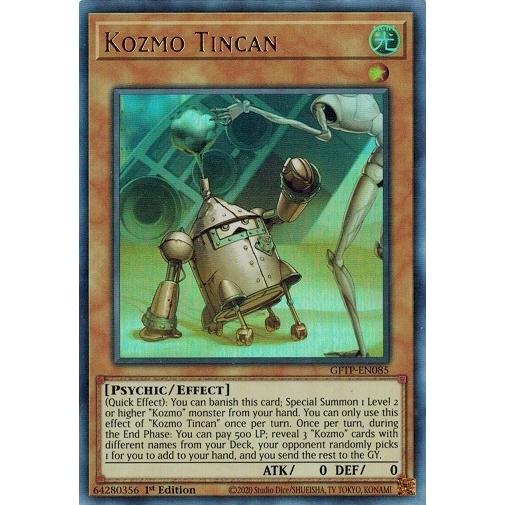 遊戯王 GFTP-EN085 Ｋｏｚｍｏ−フェルブラン/Kozmo Tincan (ウルトラレア） ...