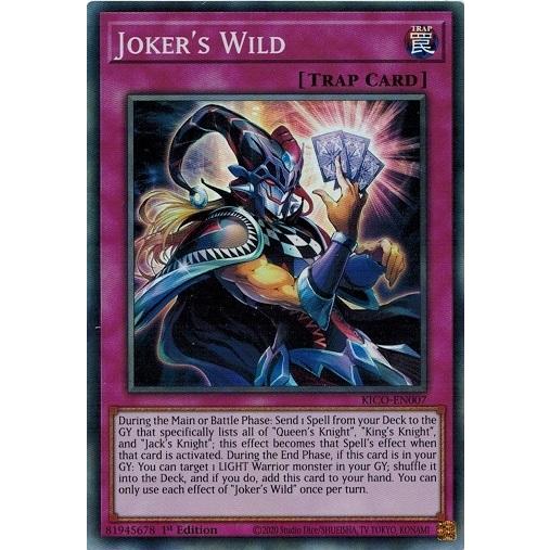 遊戯王 KICO-EN007 Joker&apos;s Wild (スーパーレア） EU 1st